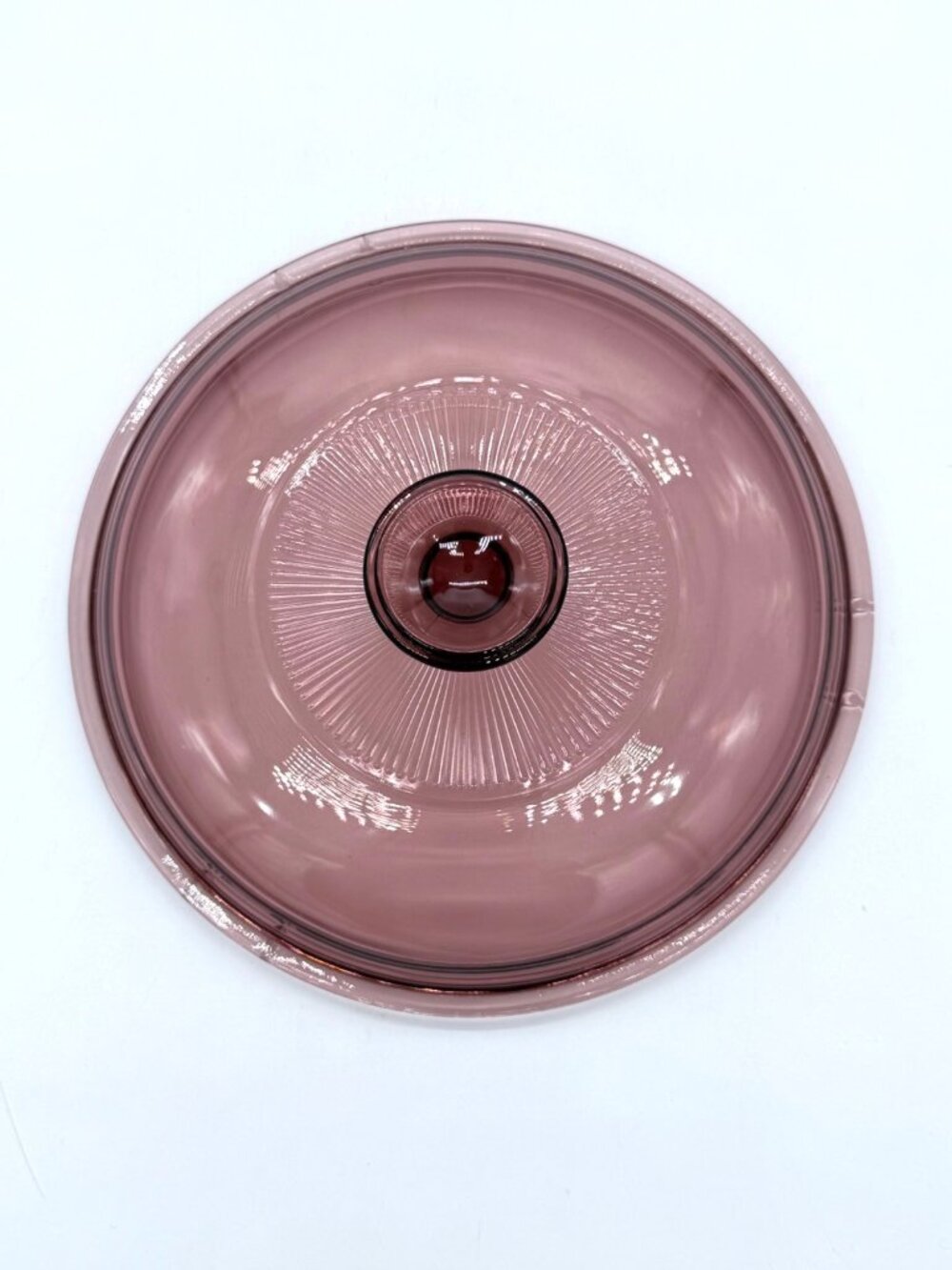 Vintage Pyrex v-1-C Purple/Cranberry Replacement Lid 8.5"
